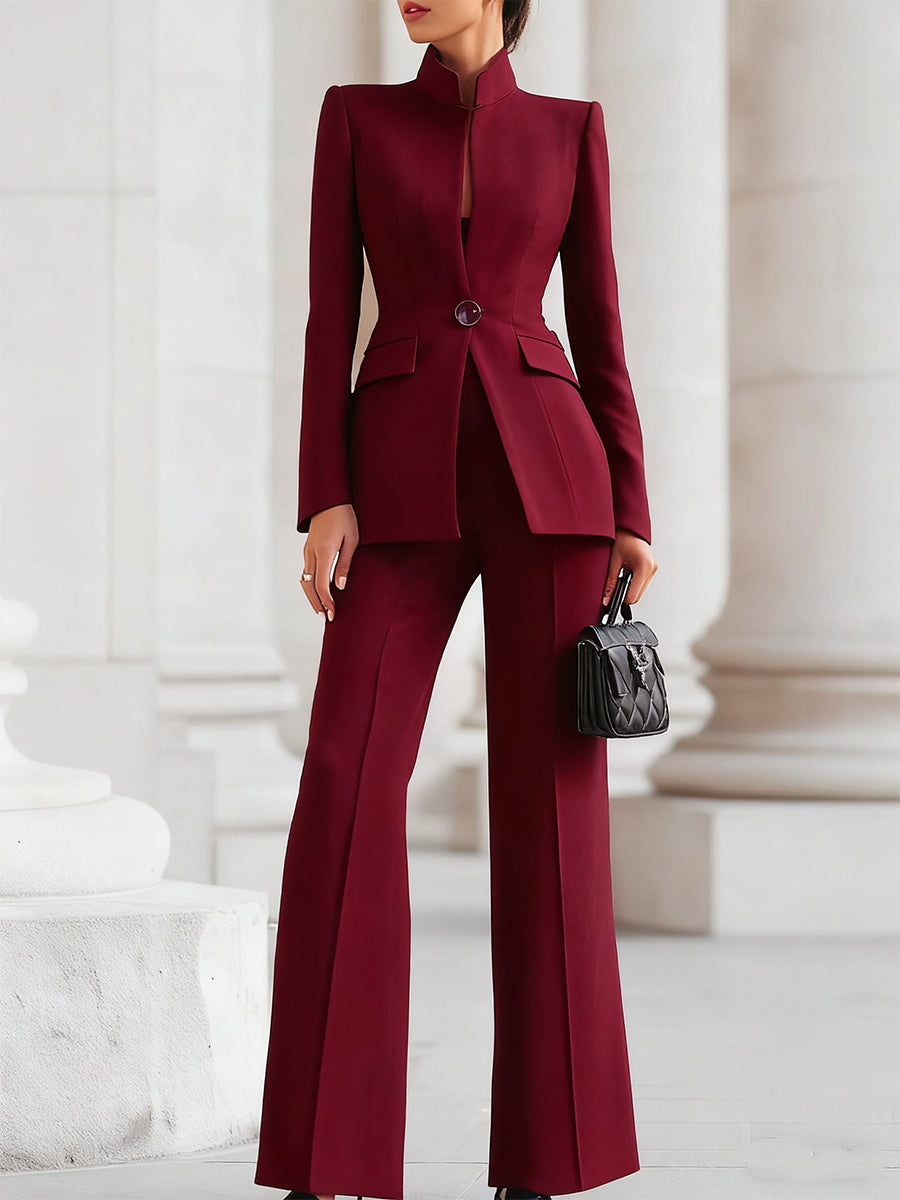 Avery | Elegant Blazer &amp; Pants Suit Set