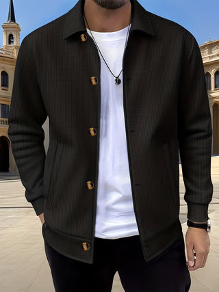 Camden | Textured Button-Front Overshirt Jacket
