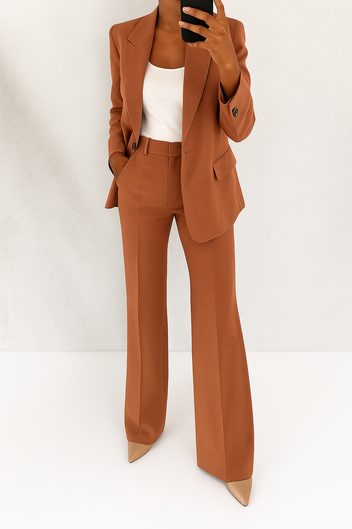 Ava | Chic Two-Piece Blazer &amp; Trouser Set