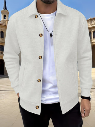 Camden | Textured Button-Front Overshirt Jacket