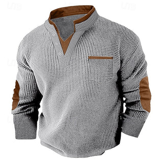Beckett | Textured Long-Sleeve Henley Shirt