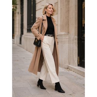 Bernadette | Sleek Cap-Toe Ankle Boots